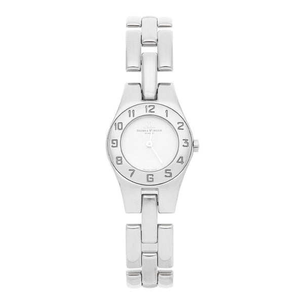 Reloj Baume & Mercier para dama en acero inoxidable.