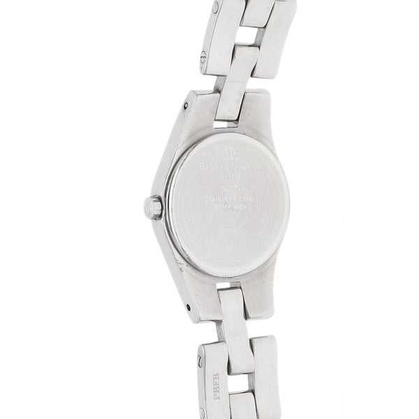 Reloj Baume & Mercier para dama en acero inoxidable.