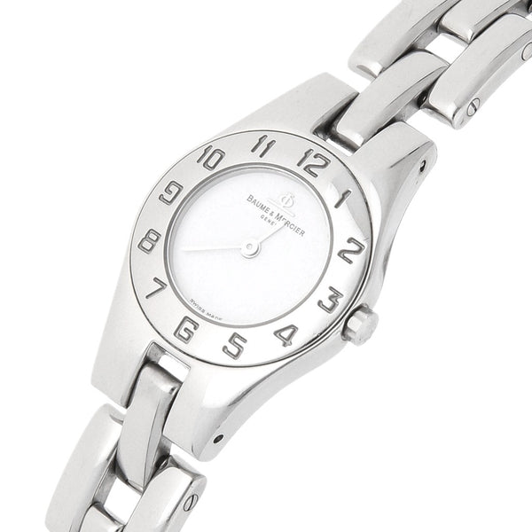 Reloj Baume & Mercier para dama en acero inoxidable.