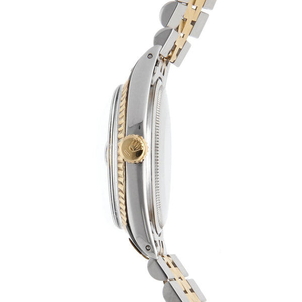 Reloj Rolex para Caballero modelo Oyster Perpetual DateJust vistas en oro amarillo 18 kilates.
