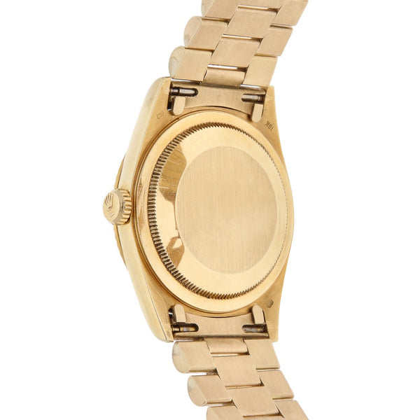 Reloj Rolex para caballero modelo Oyster Perpetual DateJust en oro dos tonos 18 kilates.