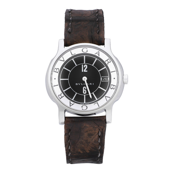 Reloj para caballero marca Bvlgari modelo Solotempo.