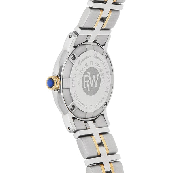 Reloj Raymond Weil para dama modelo Parsifal bisel en oro amarillo 18 kilates.
