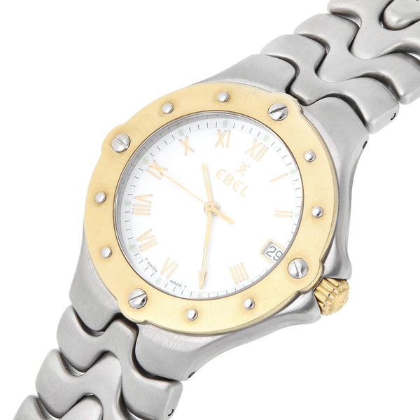 Reloj Ebel para caballero modelo Sportwave bisel en oro amarillo 18 kilates.
