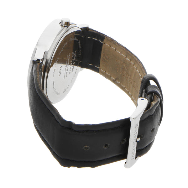 Reloj Mondaine unisex en acero inoxidable correa piel.