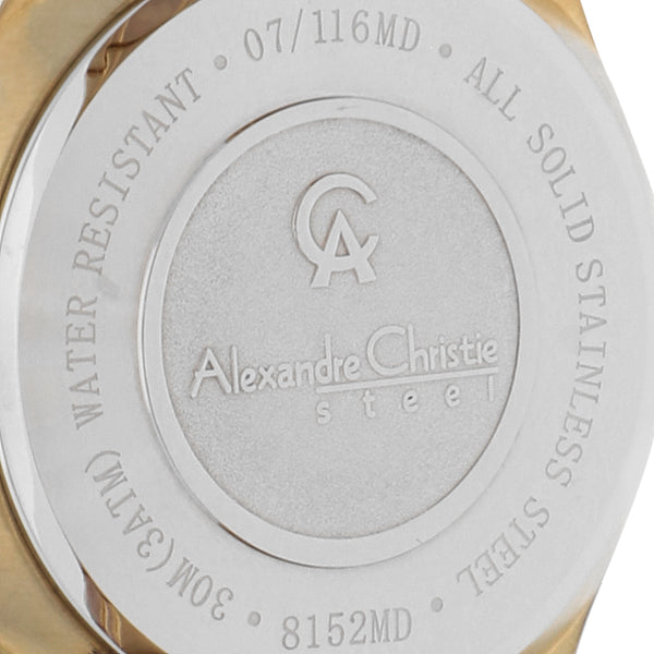 Reloj Alexandre Christie para caballero en acero chapa.