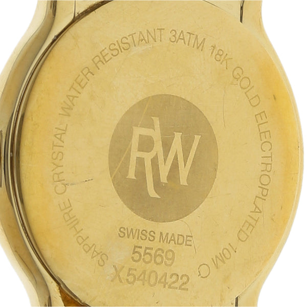 Reloj Raymond Weil para caballero/unisex en acero chapa correa piel.