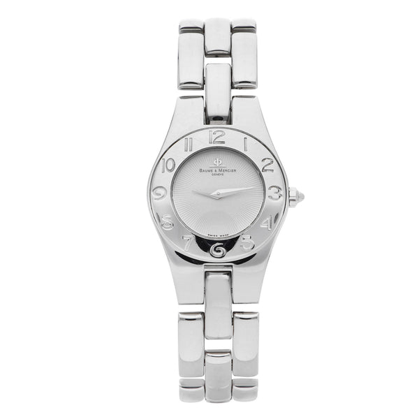 Reloj Baume & Mercier para dama en acero inoxidable.