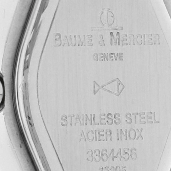 Reloj Baume & Mercier para dama en acero inoxidable.