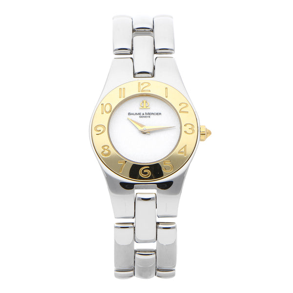 Reloj Baume & Mercier para dama en oro y acero inoxidable.