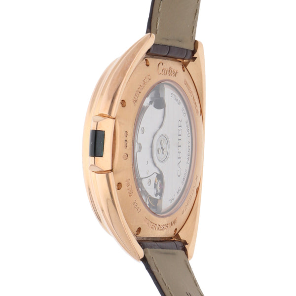 Reloj Cartier para caballero modelo Clé de Cartier caja en oro rosa 18 kilates.