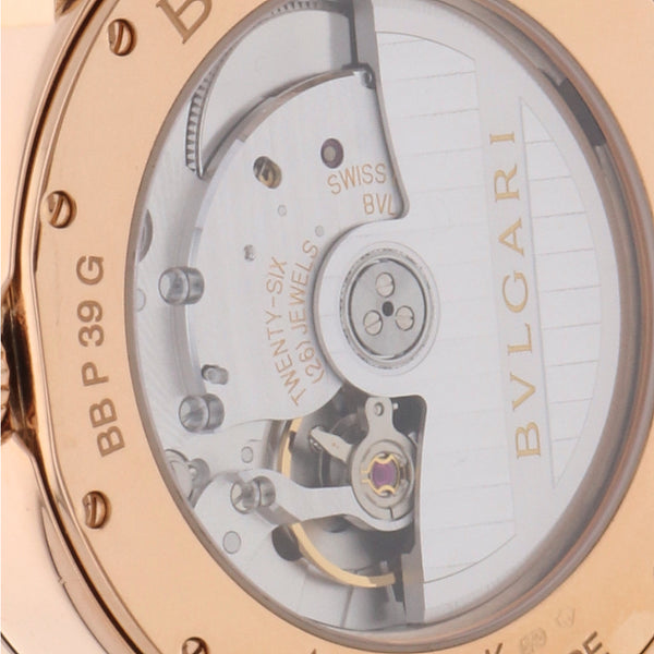 Reloj Bvlgari para caballero modelo Bvlgari Bvlgari caja en oro rosa 18 kilates.