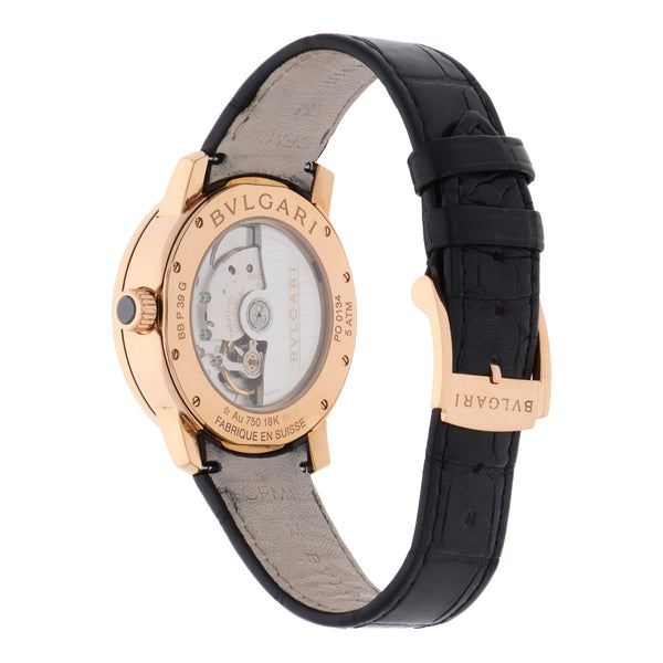 Reloj Bvlgari para caballero modelo Bvlgari Bvlgari caja en oro rosa 18 kilates.