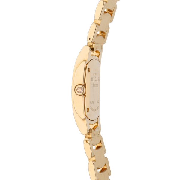 Reloj Bvlgari para dama modelo Assioma en oro amarillo 18 kilates.