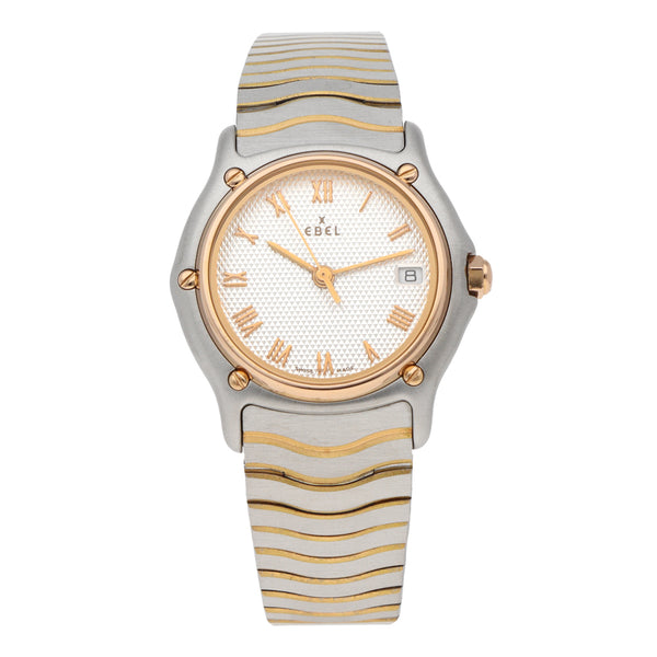 Reloj Ebel para dama modelo Sport Classique bisel en oro amarillo 18 kilates.