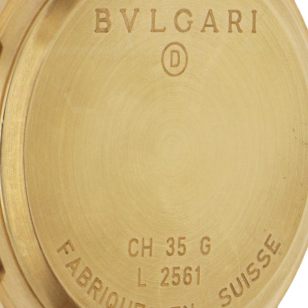 Reloj Bvlgari para caballero modelo Diagono Sport Chronograph caja en oro amarillo 18 kilates.