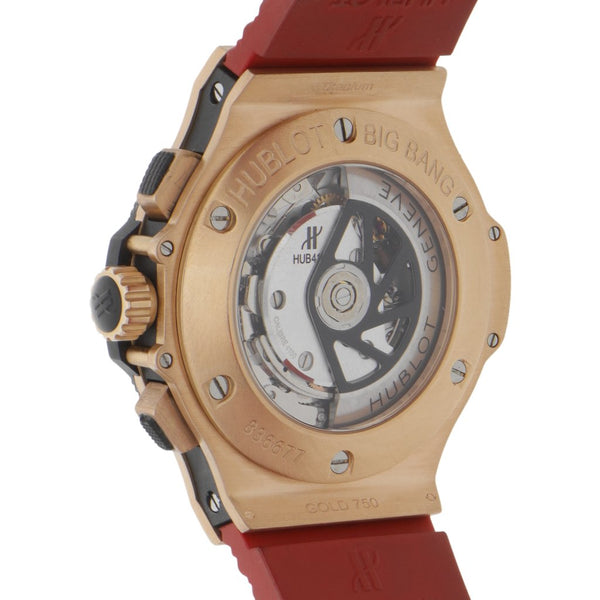 Reloj Hublot para caballero modelo Big Bang caja en oro rosa 18 kilates.