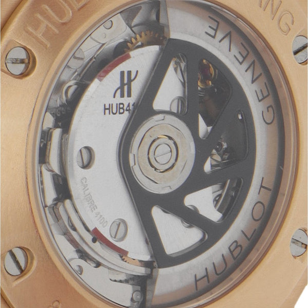 Reloj Hublot para caballero modelo Big Bang caja en oro rosa 18 kilates.