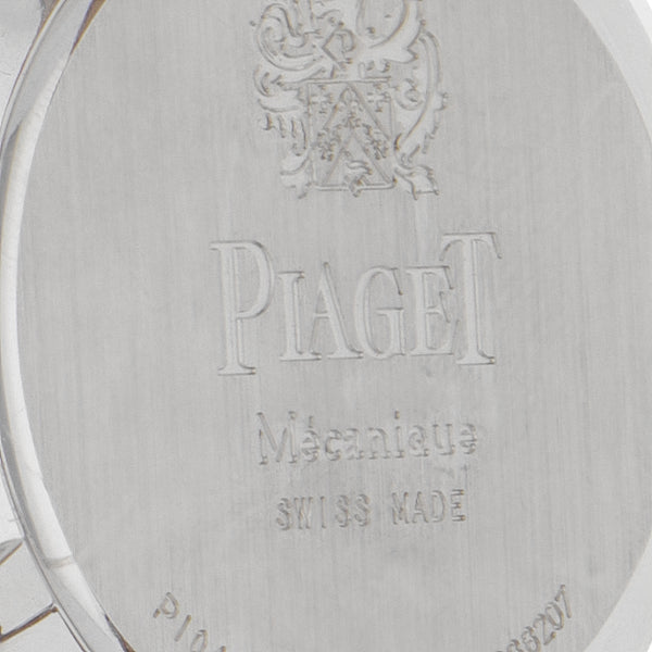 Reloj Piaget para caballero modelo Altiplano Double Jeu caja en oro blanco 18 kilates.