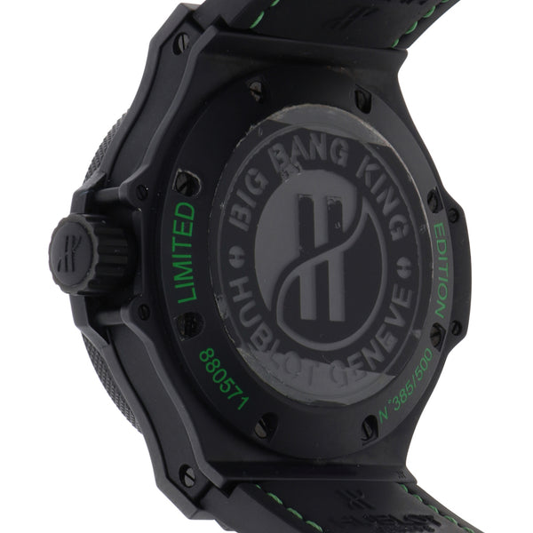 Reloj Hublot para caballero modelo Big Bang King All Black Green.