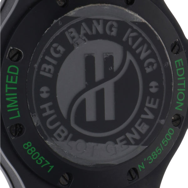 Reloj Hublot para caballero modelo Big Bang King All Black Green.