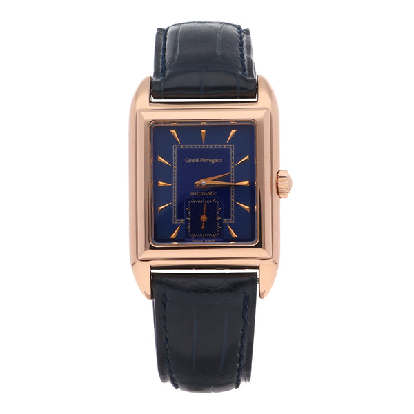 Reloj Girard Perregaux para caballero modelo Richeville caja en oro rosa 18 kilates.