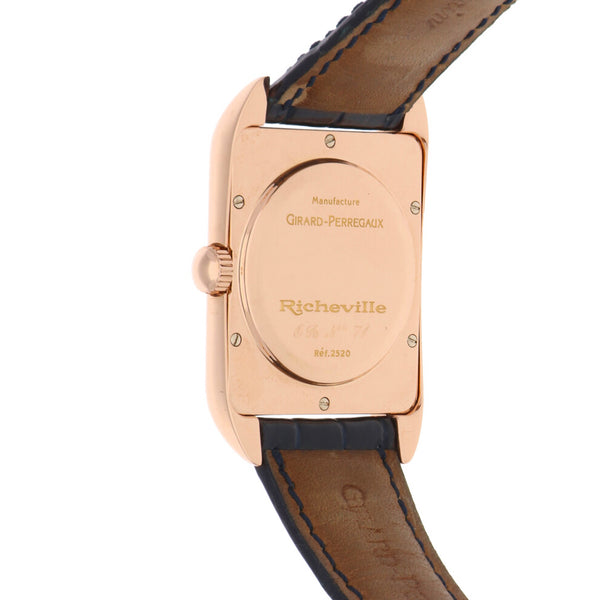 Reloj Girard Perregaux para caballero modelo Richeville caja en oro rosa 18 kilates.