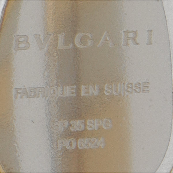 Reloj Bvlgari para dama en acero inoxidable y oro.