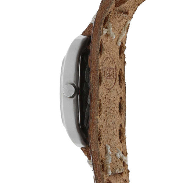 Reloj Fossil para dama en acero inoxidable correa piel.