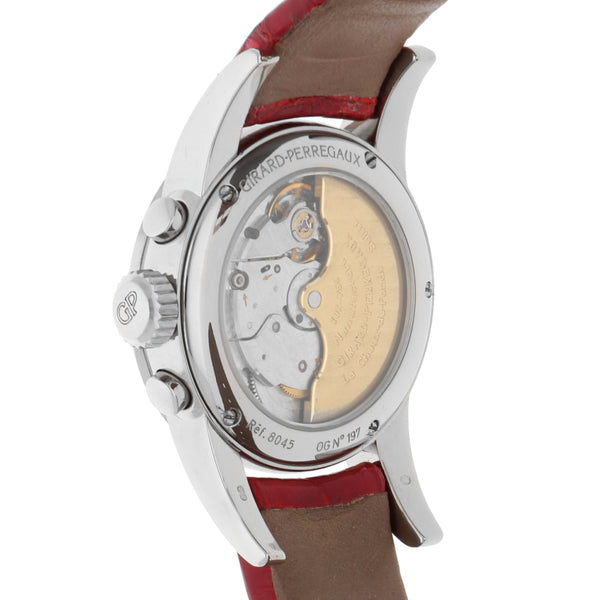 Reloj Girard Perregaux para dama modelo Ladies caja en oro blanco 18 kilates.
