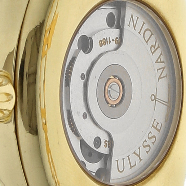 Reloj Ulysse Nardin para dama modelo Michelangelo en oro amarillo 18 kilates.