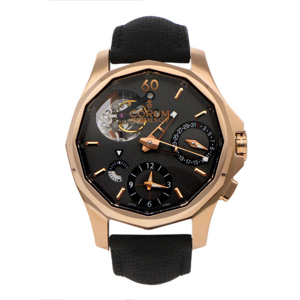 Reloj Corum para caballero Admiral´s Cup Tourbillon GMT caja en oro rosa 18 kilates.