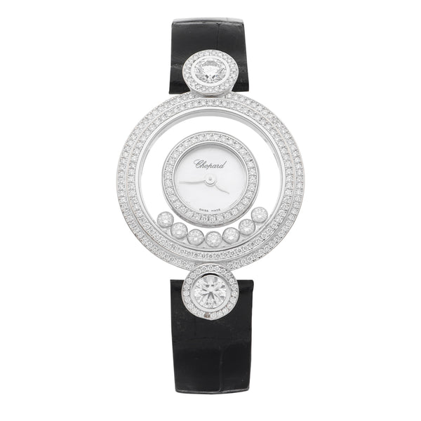 Reloj Chopard para dama modelo Happy diamonds.