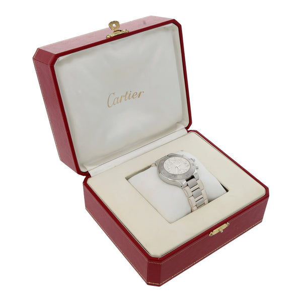 Reloj Cartier para dama modelo Chronoscaph.