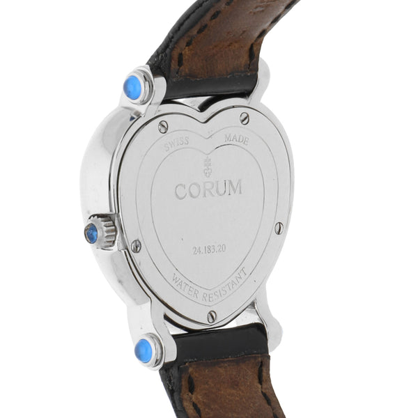 Reloj Corum para dama modelo Heart Diamanted Saphire.