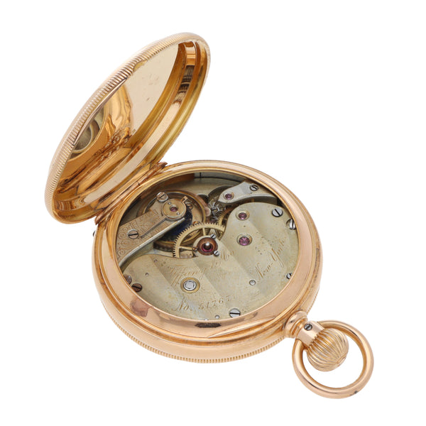 Reloj Tiffany & Co. de bolsillo en oro rosa 18 kilates.