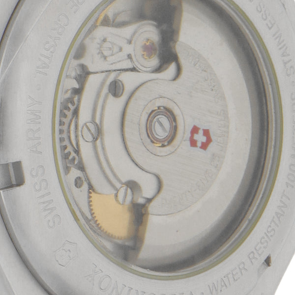 Reloj Victorinox Swiss Army para caballero en acero inoxidable correa silicona.