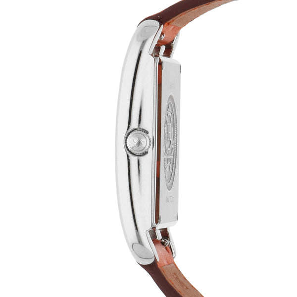 Reloj Hermès para dama en acero inoxidable correa piel.