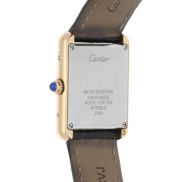 Reloj Cartier unisex en oro correa piel.