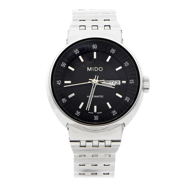 Reloj Mido para dama en acero inoxidable.