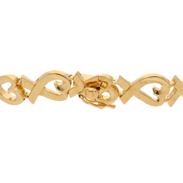 Pulsera eslabón articulado firma Tiffany & Co. colección Paloma Picasso en oro amarillo 18 kilates.