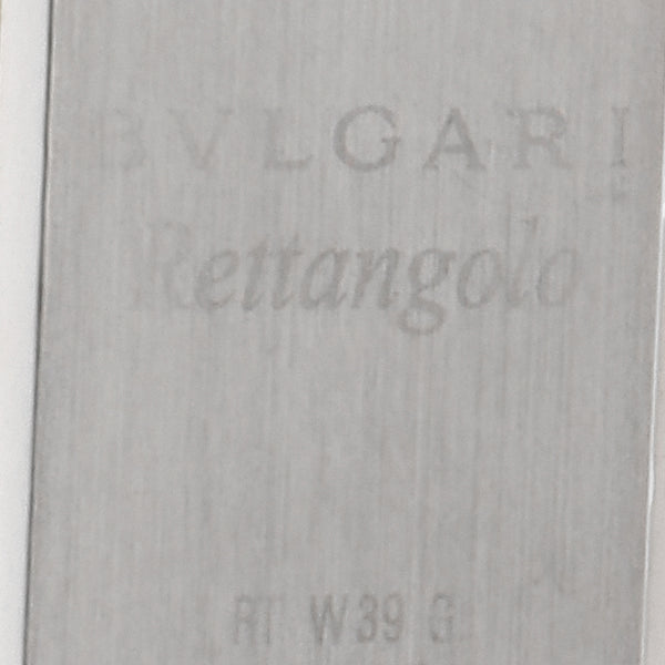 Reloj Bvlgari para dama modelo Rettangolo caja en oro blanco 18 kilates.