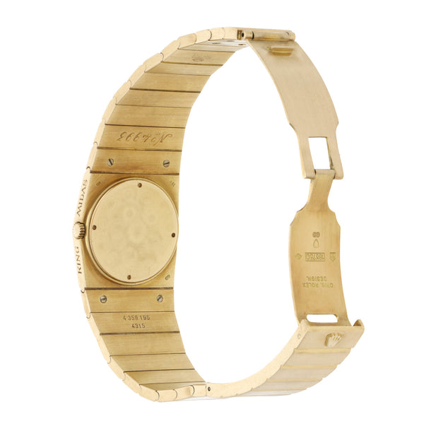 Reloj Rolex para caballero modelo Cellini King Midas en oro amarillo 18 kilates.