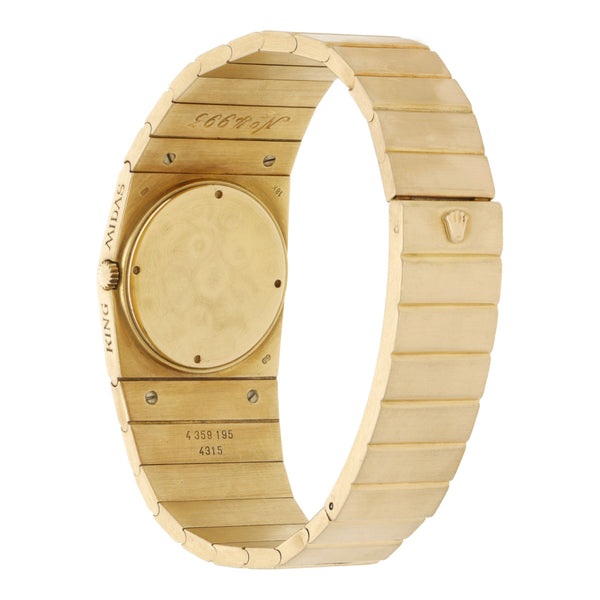 Reloj Rolex para caballero modelo Cellini King Midas en oro amarillo 18 kilates.