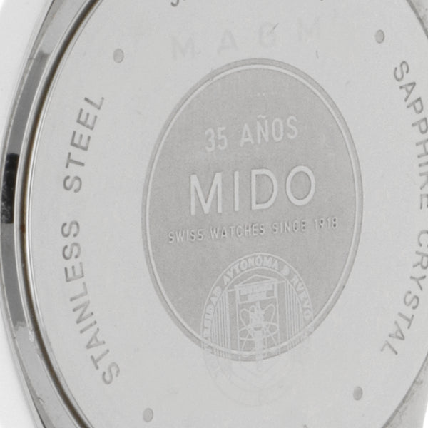 Reloj Mido para dama en acero inoxidable.