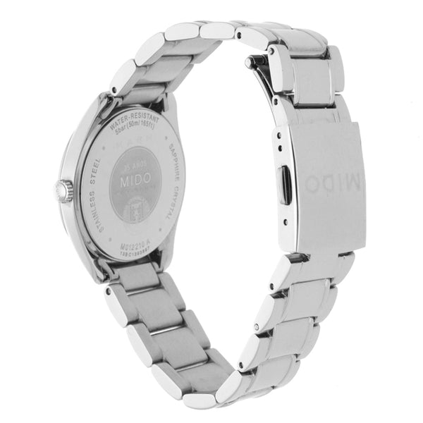 Reloj Mido para dama en acero inoxidable.