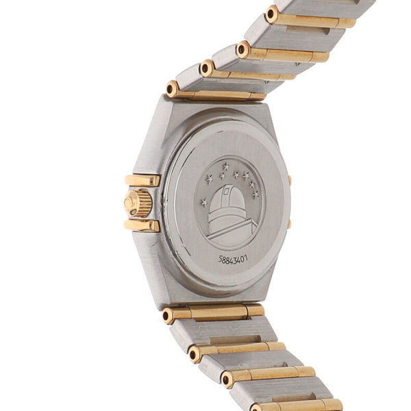 Reloj Omega para dama modelo Constellation vistas en oro amarillo 18 kilates.