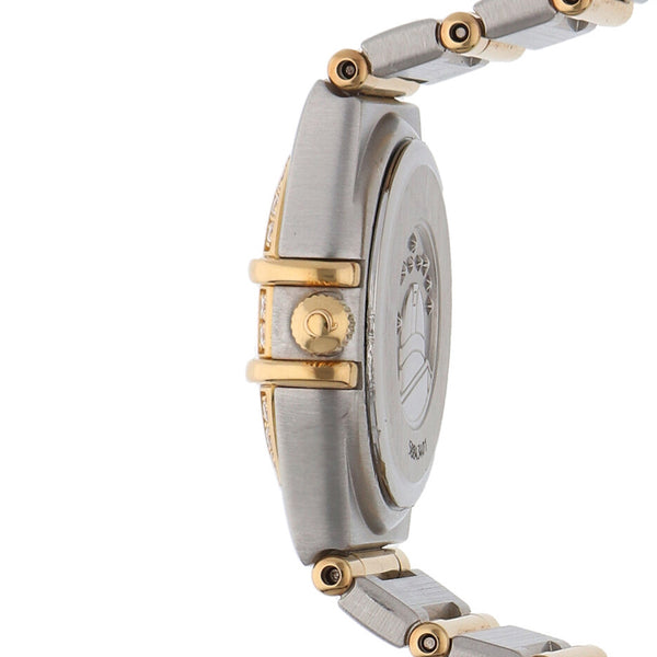 Reloj Omega para dama modelo Constellation vistas en oro amarillo 18 kilates.