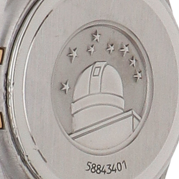 Reloj Omega para dama modelo Constellation vistas en oro amarillo 18 kilates.