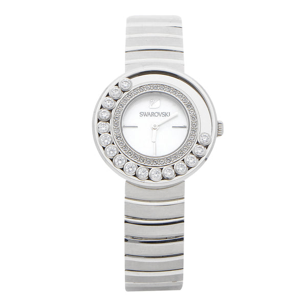 Reloj Swarovski para dama en acero inoxidable.